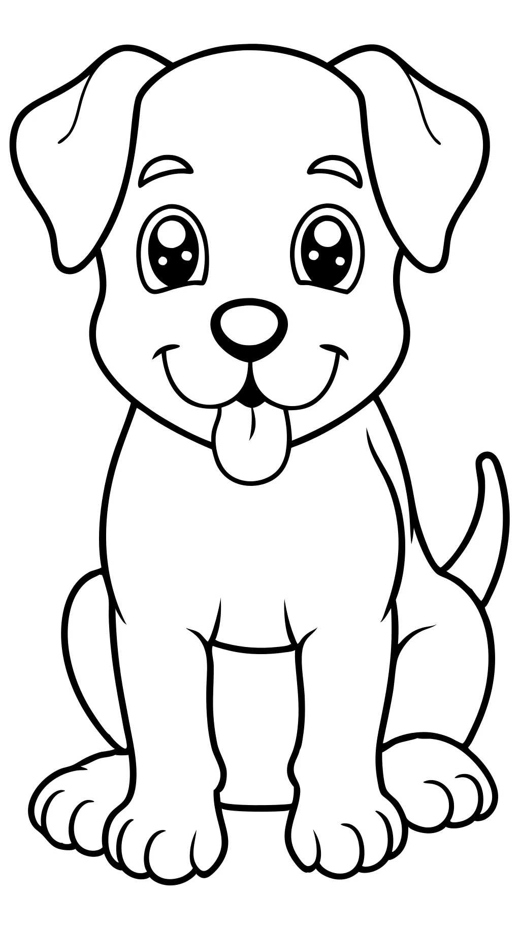 dog coloring pages easy